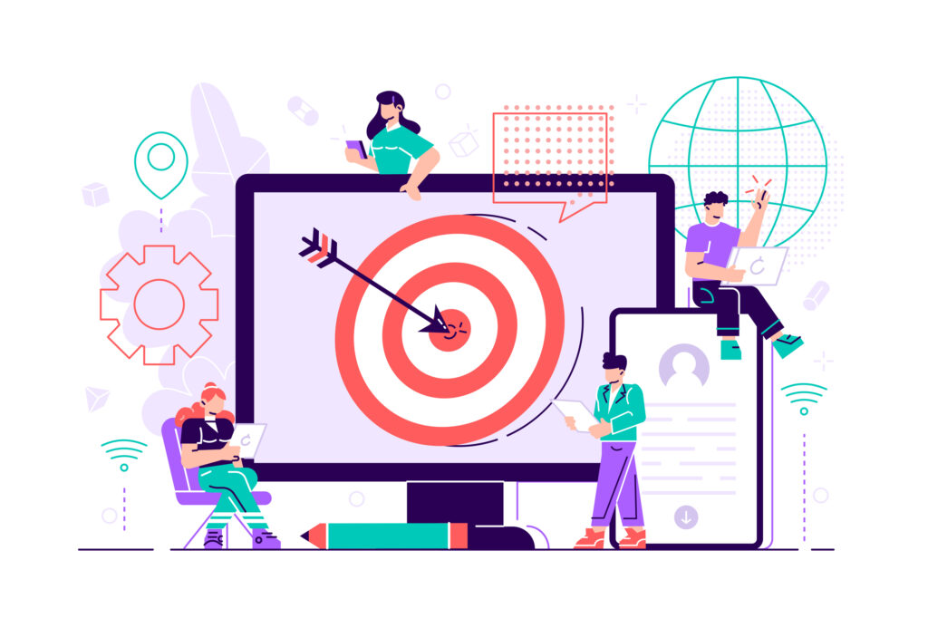 Graphic image illustrating ad targeting