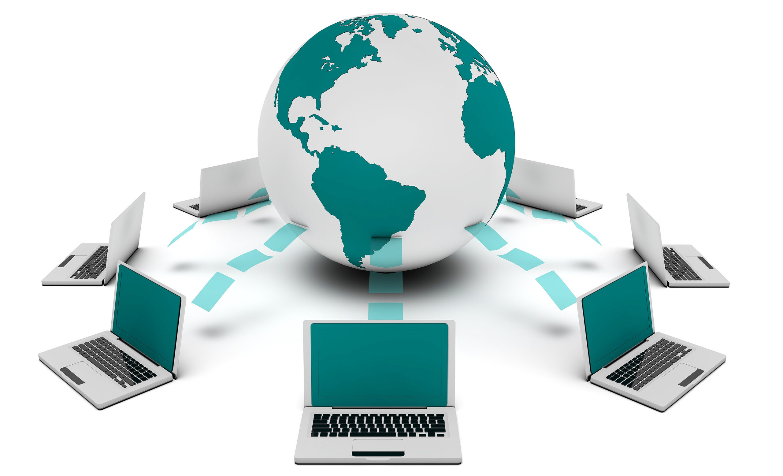 A globe illustrating digital connection