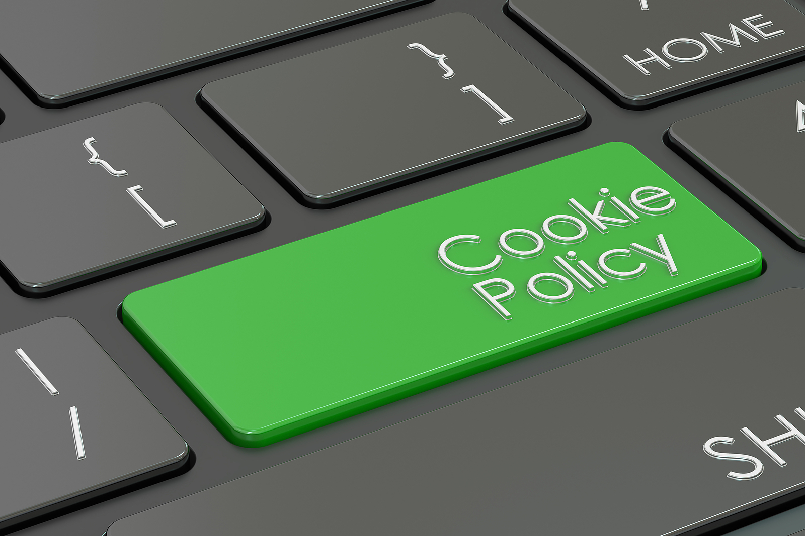 Cookie Policy key on a keyboard
