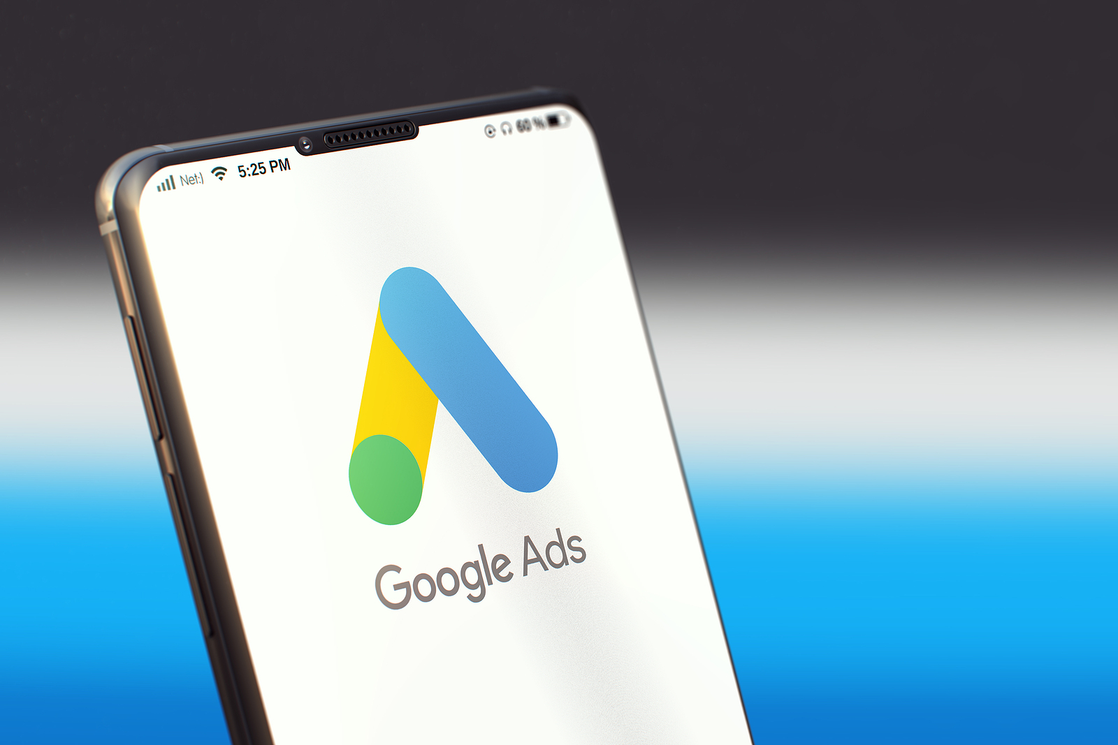 Google Ads open on a smartphone