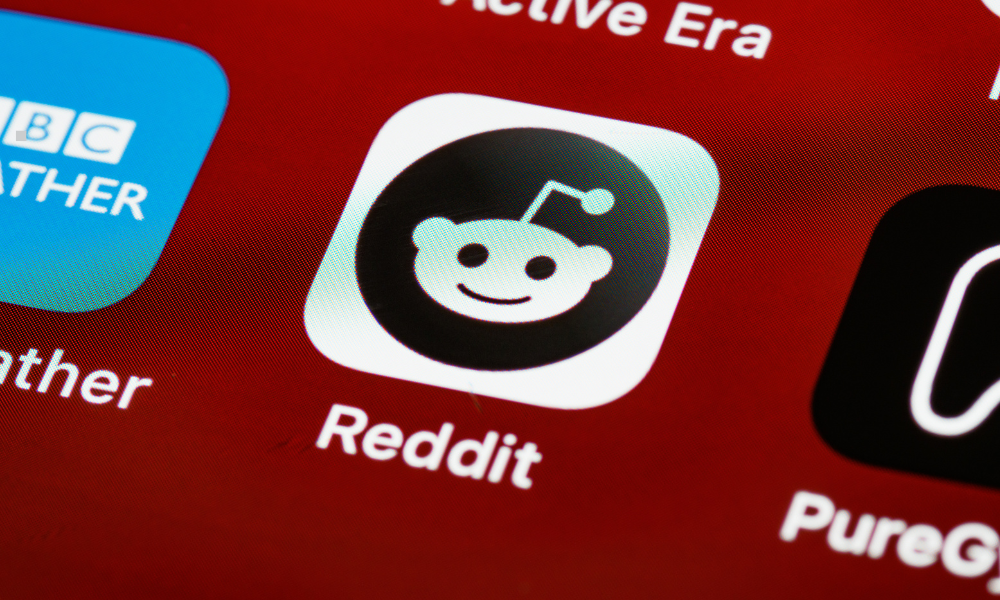 The Reddit app on a smartphone